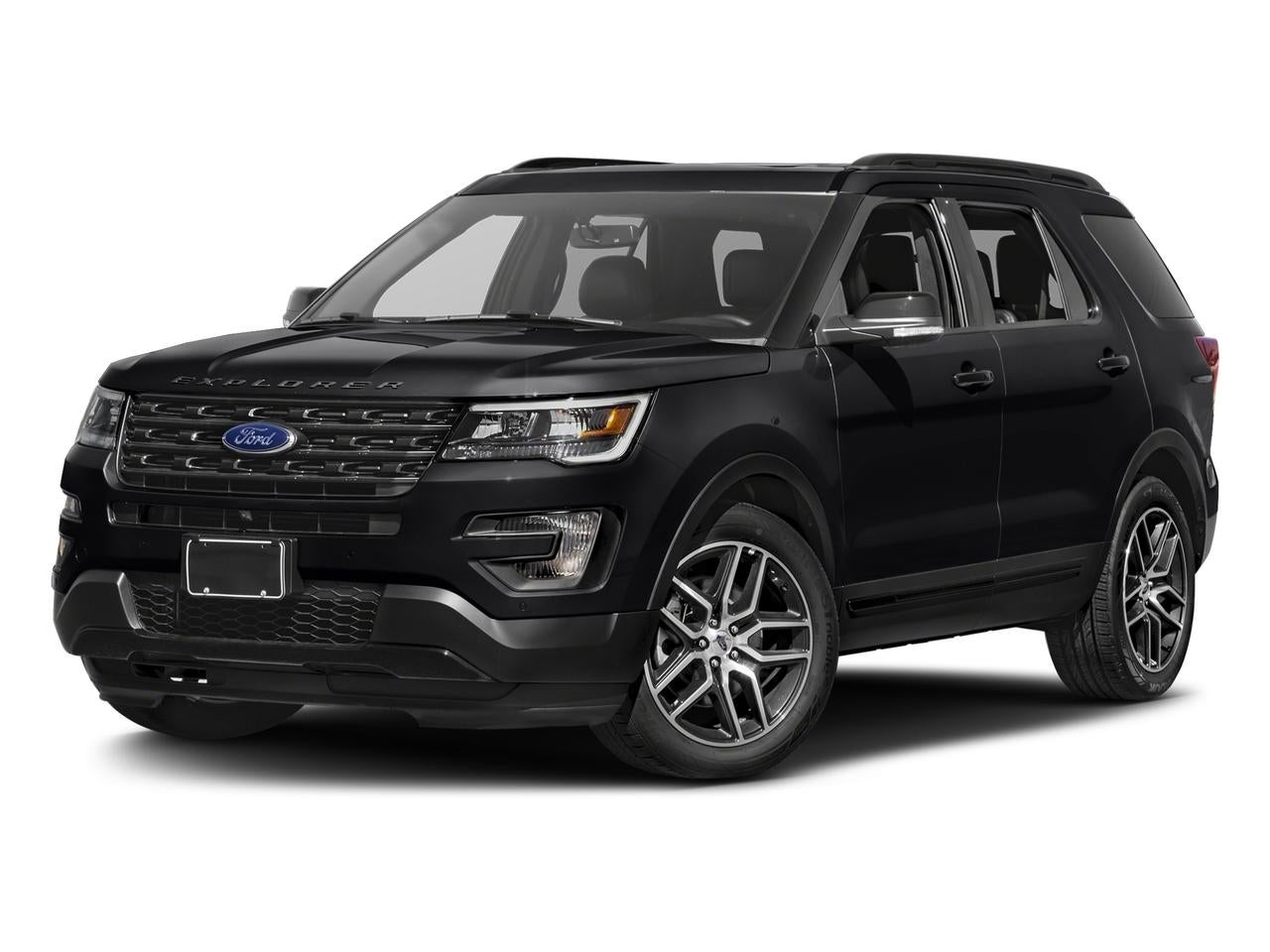 2017 Ford Explorer Sport 4WD in Shadow Black — front three-quarter view